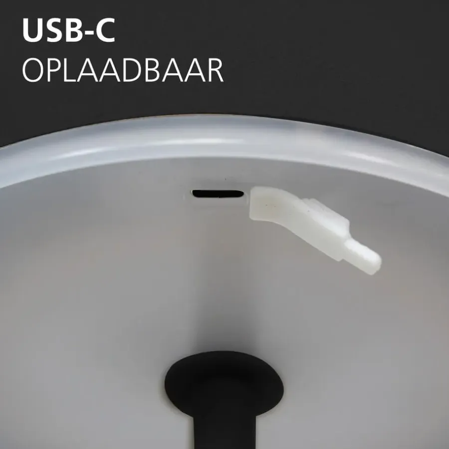 EGLO Mannera-L Staande lamp - USB-C - H 140 cm - Zwart
