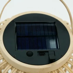 Tafellampen-EGLO Marliano Solar Tafellamp - 24 cm - Bruin/Zwart/Wit