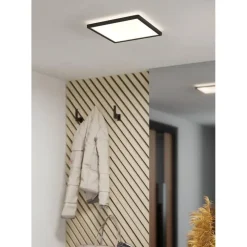 Plafondlampen-EGLO Minerario Plafonnière - LED - Kunststof - Zwart/Wit