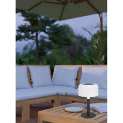 Tafellampen-EGLO Montapalma Tafellamp buiten - LED - Zwart, Wit