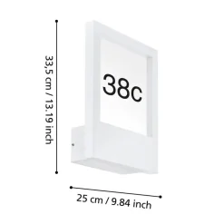 EGLO Monteros Wandlamp - E27 - Aluminium/Kunststof/Glas - Wit