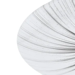 EGLO Nieves Wandlamp/Plafondlamp - LED - Ø 41 cm - Wit/Zilver