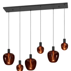Hanglampen-EGLO Nogalte hanglamp - E27 - 130 cm - Rechthoek - Zwart