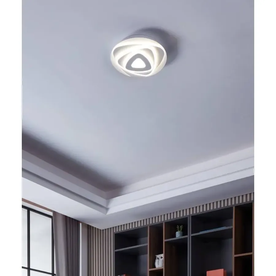 Plafondlampen-EGLO Palagiano Plafondlamp - LED - Ø 30 cm - Wit