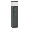EGLO Park5 Stopcontact Zuil Buiten - E27 - 50 cm - Antraciet/Wit