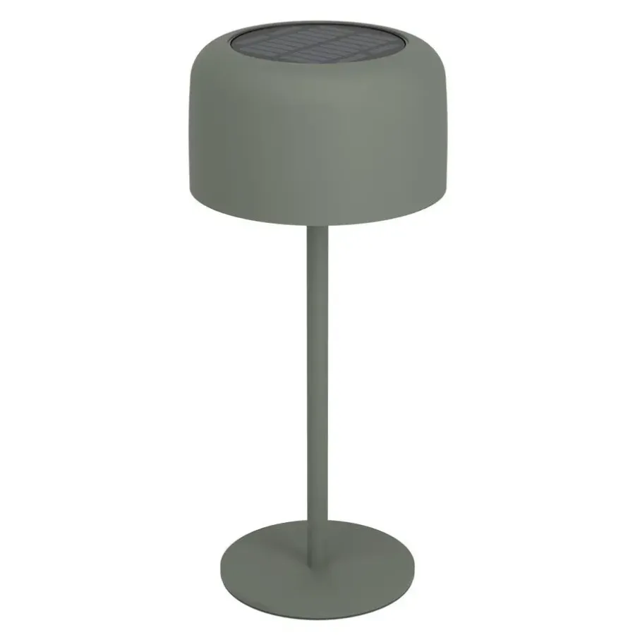 Buitenverlichting|Tafellampen-EGLO Roccanova Tafellamp - Solar - 30 cm - Groen - Oplaadbaar
