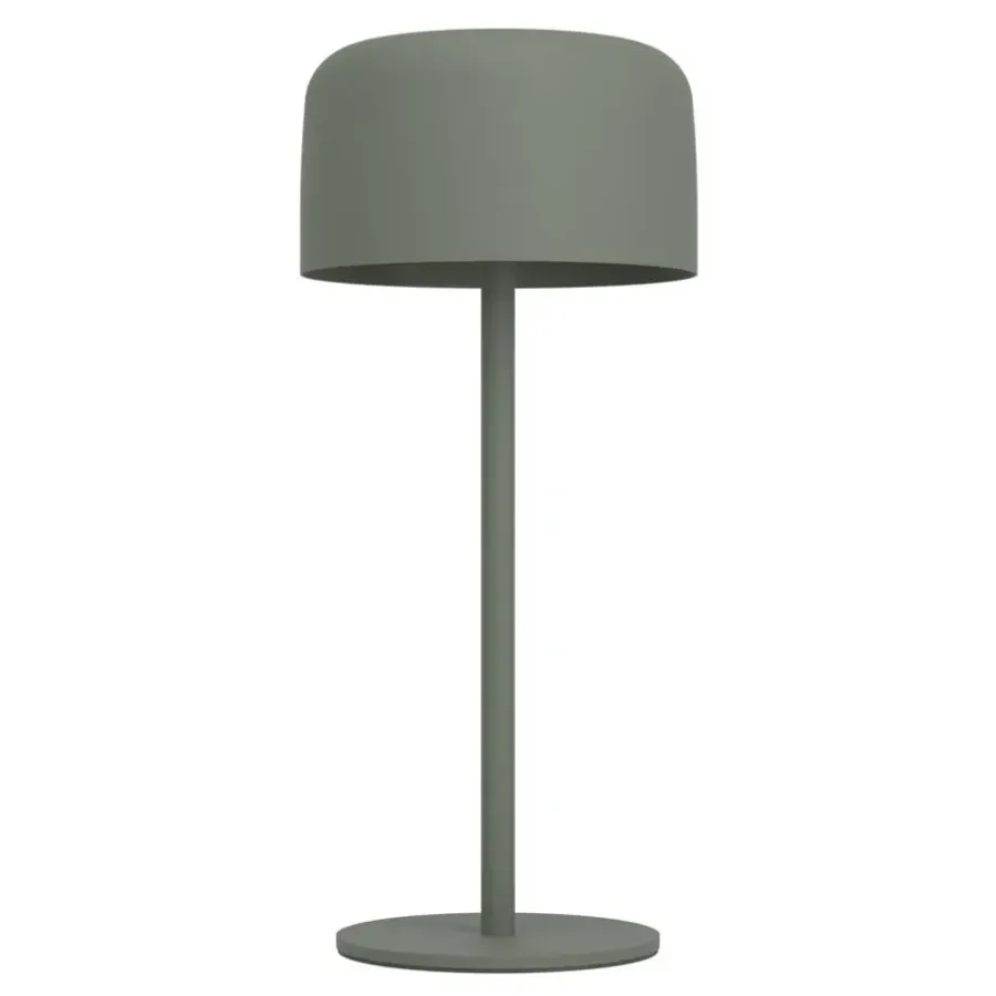 Buitenverlichting|Tafellampen-EGLO Roccanova Tafellamp - Solar - 30 cm - Groen - Oplaadbaar
