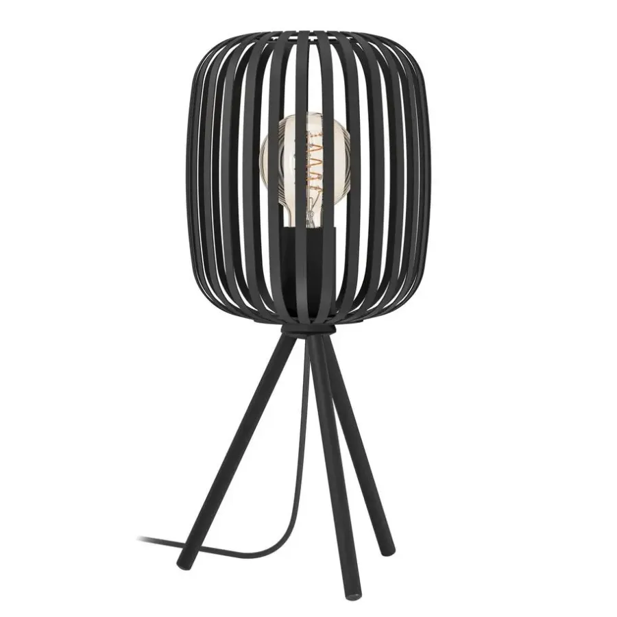 Tafellampen-EGLO Romazzina Tafellamp - E27 - Ø 20 cm - Zwart