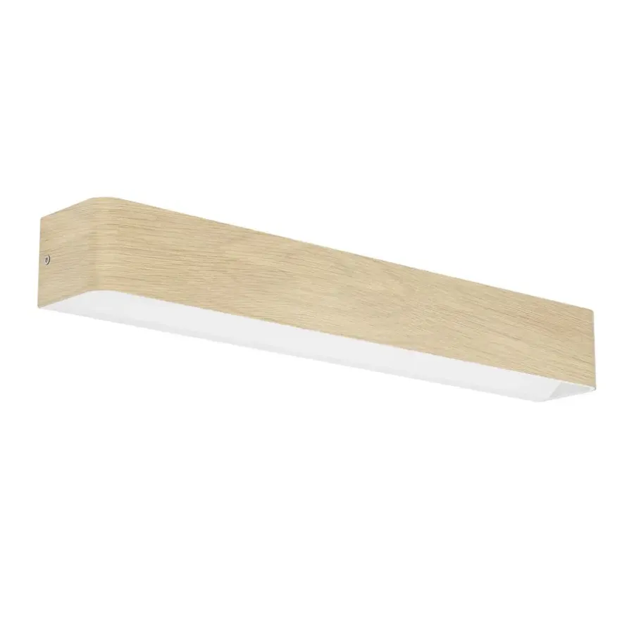 EGLO Sania 6 Wandlamp - LED - 62 cm - Bruin/Wit