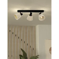 Spots-EGLO Seagard Spot - E14 - 52 cm - Crème - Kantelbaar