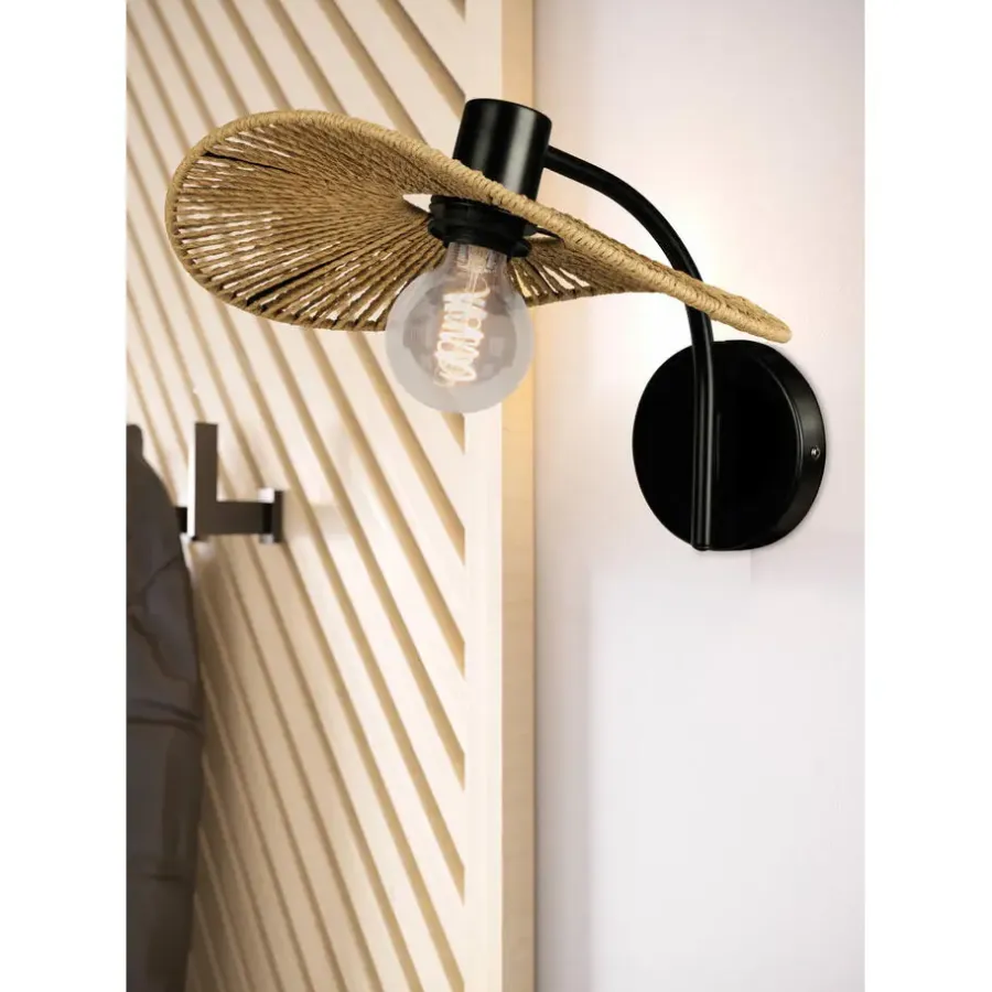 EGLO Siruela Wandlamp - E27 - B 36.5 cm - Papier - Natuur