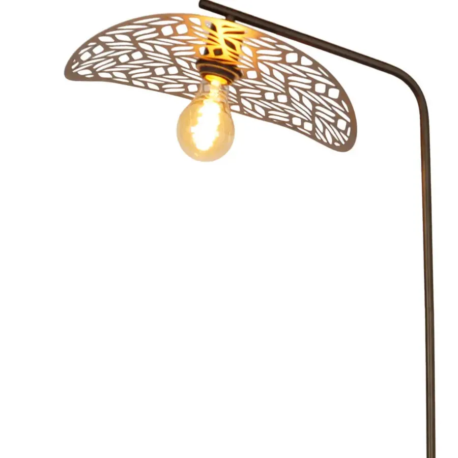 Staande Lampen-EGLO Swaby Vloerlamp - E27 - 159.5 cm - Brons