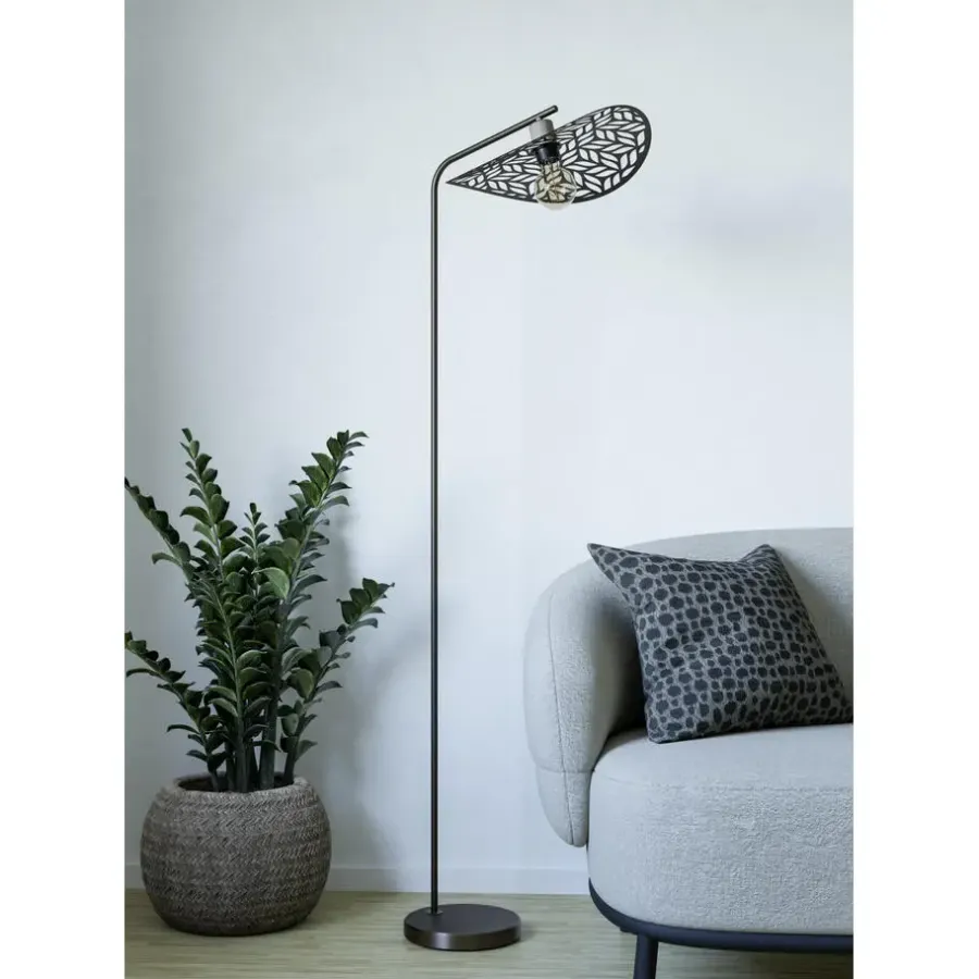 Staande Lampen-EGLO Swaby Vloerlamp - E27 - 159.5 cm - Brons