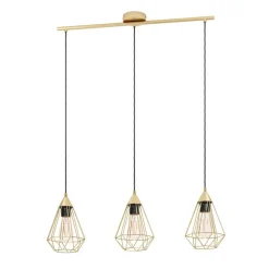 Hanglampen-EGLO Tarbes Hanglamp - E27 - 79,5 cm - Goud