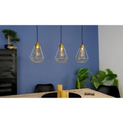 Hanglampen-EGLO Tarbes Hanglamp - E27 - 79,5 cm - Goud