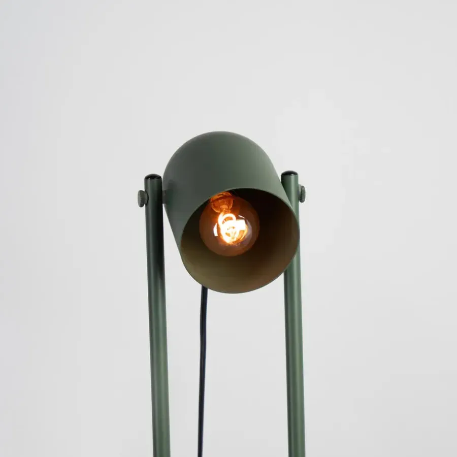 Staande Lampen-EGLO Tilston Vloerlamp - E14 - 142.5 cm - Groen - Kantelbaar