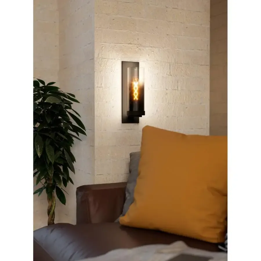 Wandlampen-EGLO Toothill Wandlamp - E27 - 36 cm - Zwart/Ombre effect