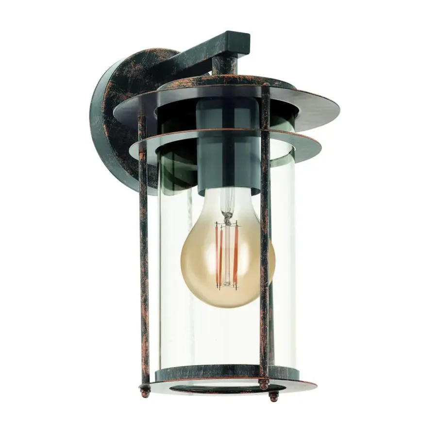 Wandlampen-EGLO Valdeo Wandlamp - E27 - 27,5 cm - Koper Antiek