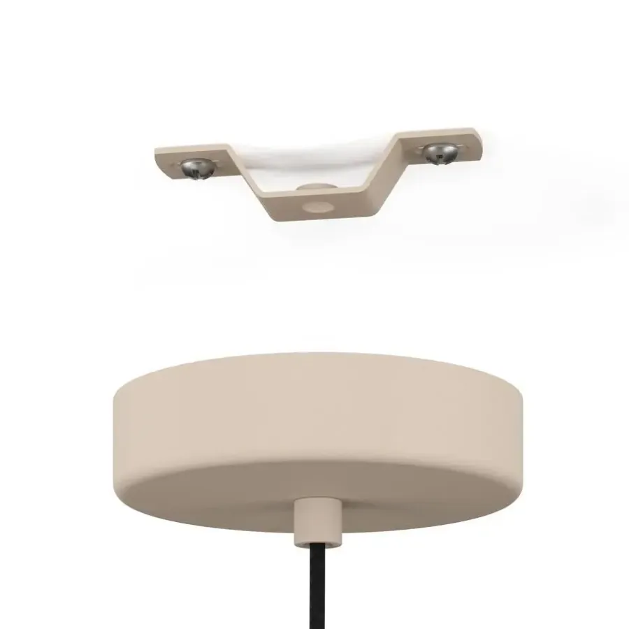 EGLO Valdiola Hanglamp - E27 - Ø 36 cm - Beige/Goud - Staal