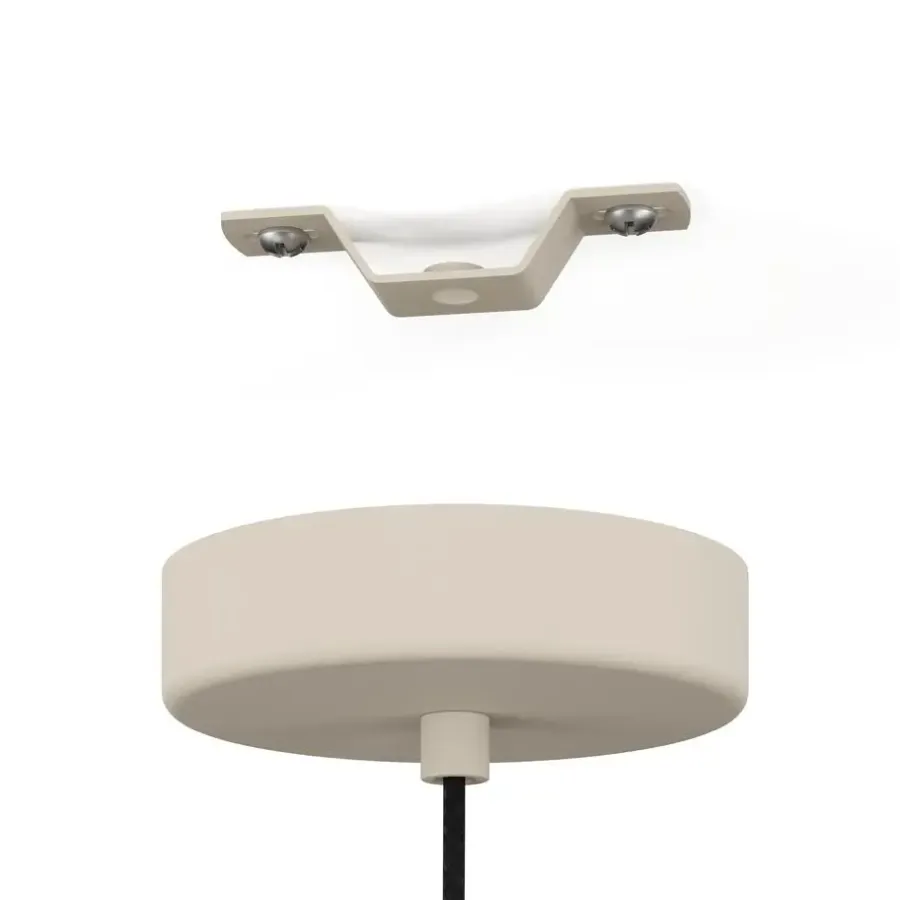 EGLO Valdiola Hanglamp - E27 - Ø 36 cm - Beige/Goud - Staal