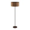 Staande Lampen-EGLO vloerlamp Saganto - bruin/koperkleur