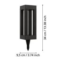 Buitenverlichting|Prikspots-EGLO z_solar tuinverlichting zonne-energie - prikspot - LED - Zwart