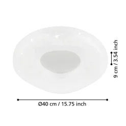 EGLO Zamudilo Plafonnière - 40 cm - Wit