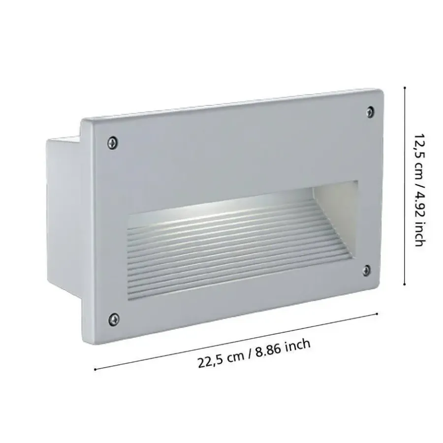 EGLO Zimba Wandlamp - E14 - 22.7 cm - zilver