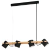 EGLO HornwoodHanglamp-E27-110cm-Zwart/Crème/Bruin