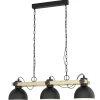 Hanglampen-EGLO LubenhamHanglamp-E27-90cm-Zwart/Bruin