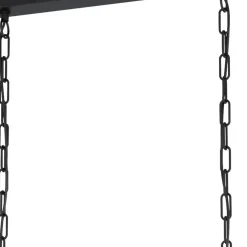 Hanglampen-EGLO LubenhamHanglamp-E27-90cm-Zwart/Bruin