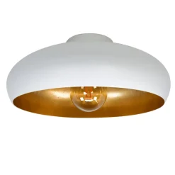 Plafondlampen-EGLO MoganoPlafondlamp-E27-Ø40cm-Wit/Goud