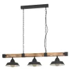 Hanglampen-EGLO OldburyHanglamp-3-Lichts-E27zwart/bruin