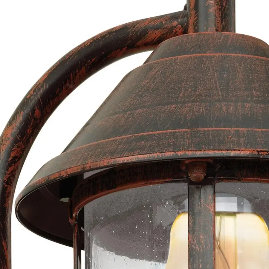 Wandlampen-EGLO SanTelmo-Buitenverlichting-Wandlamp-Antiek-Bruin-Helder