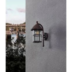 Wandlampen-EGLO SanTelmo-Buitenverlichting-Wandlamp-Antiek-Bruin-Helder