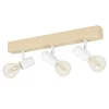 EGLO Townshend3-Plafondlamp-3-lichts-E27-eikenhout/wit