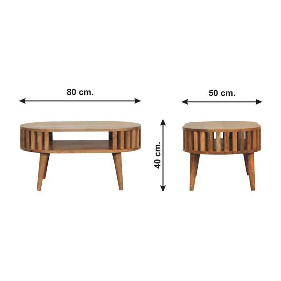 Salontafels-Artisan Furniture Eiken-achtige Ariella Salontafel, Woonkamer