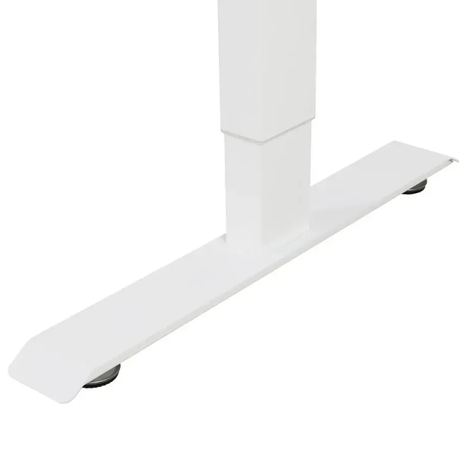 Zit-Sta-Bureaus-IVOL Elektrisch verstelbaar bureau / thuiswerkplek - 120x60 cm - Glas wit