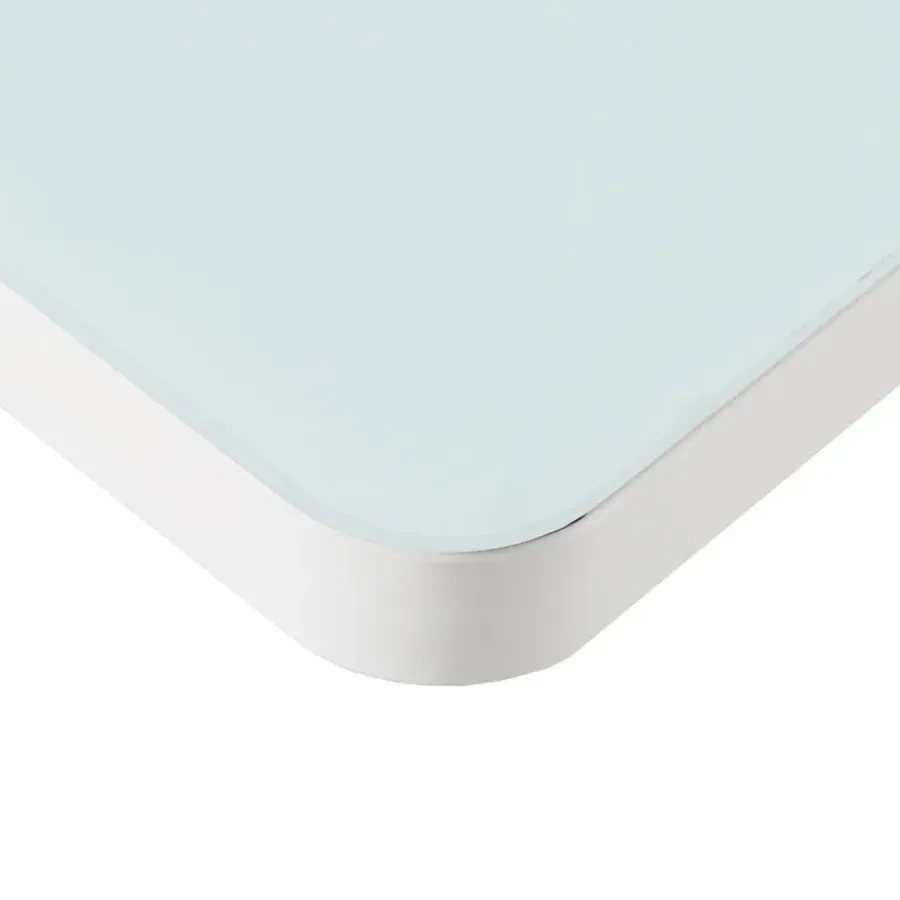 Zit-Sta-Bureaus-IVOL Elektrisch verstelbaar bureau / thuiswerkplek - 120x60 cm - Glas wit
