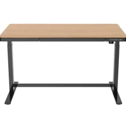 Bureaus-Euroseats Elektrisch verstelbaar bureau / thuiswerkplek - 140x70 cm - Whitewash eiken - Z