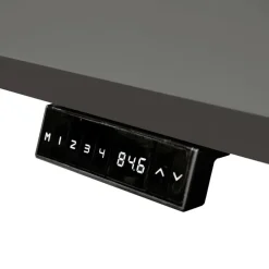 IVOL Elektrisch verstelbaar bureau - 160x80 cm - Single motor - Zwart / Antraciet