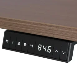Sedero Elektrisch verstelbaar bureau - 180x80 cm - Dual motor - Zwart / Donker eiken