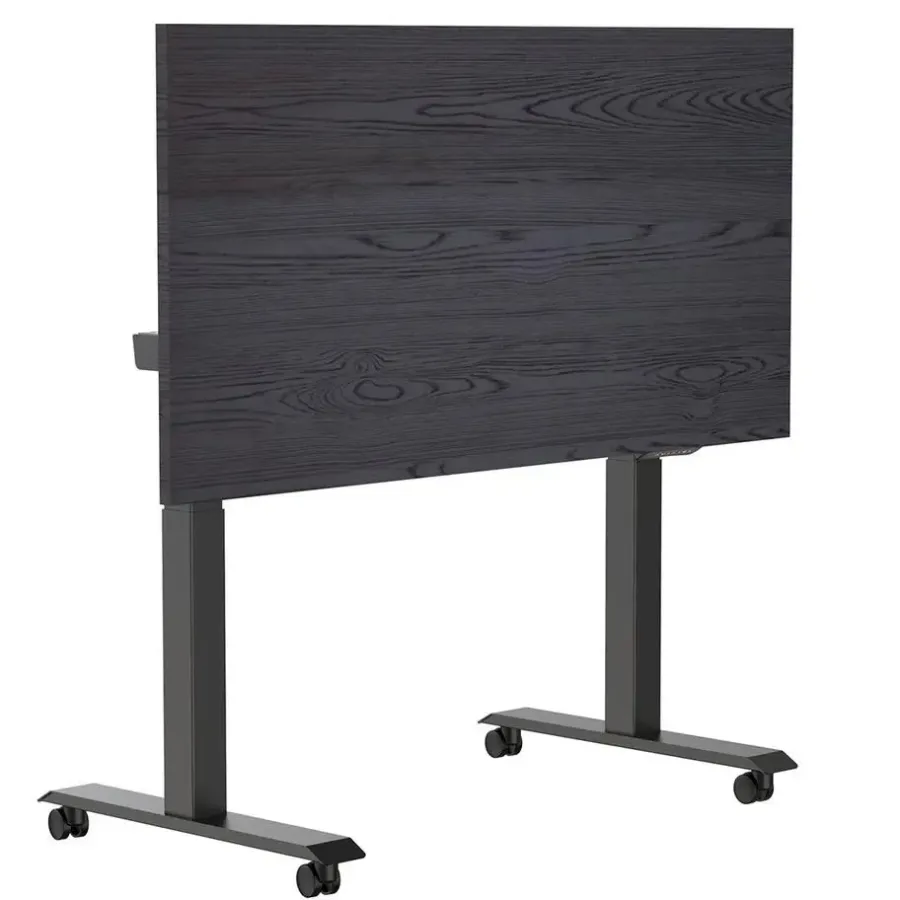 Euroseats Elektrisch verstelbaar, opklapbaar en verrijdbaar bureau - 180x80 cm - Zwart