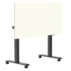 Bureaus-Euroseats Elektrisch verstelbaar, opklapbaar en verrijdbaar bureau - 180x80 cm - Zwart