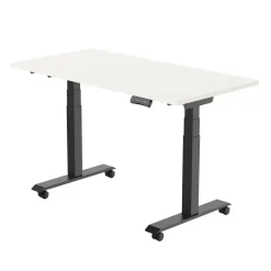Bureaus-Euroseats Elektrisch verstelbaar, opklapbaar en verrijdbaar bureau - 180x80 cm - Zwart