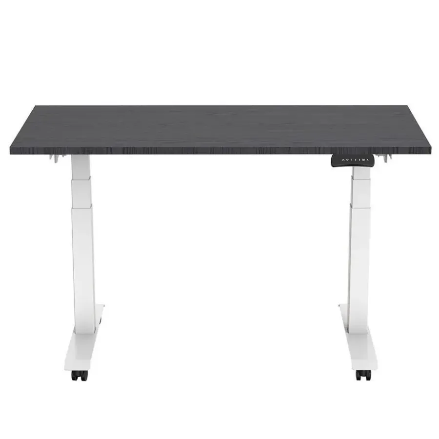 Bureaus-Euroseats Elektrisch verstelbaar, opklapbaar en verrijdbaar bureau - 160x80 cm - Wit fram