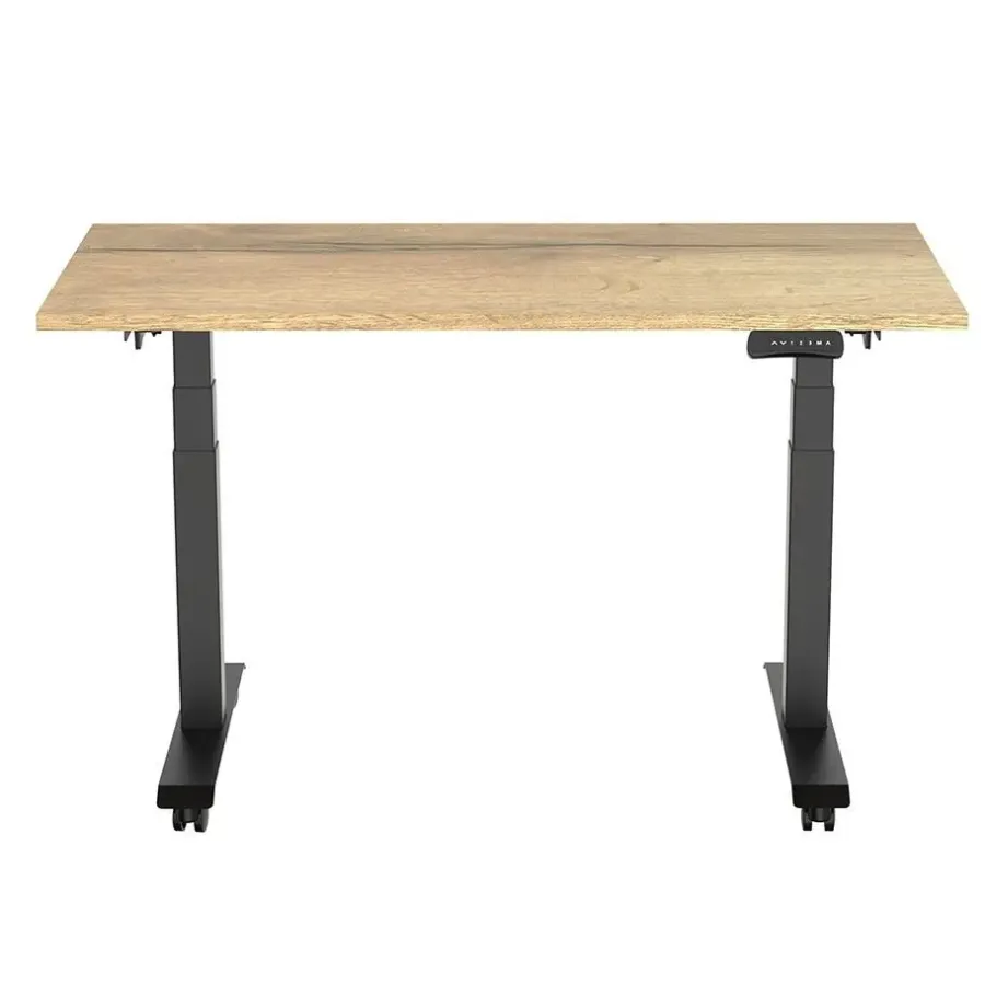 Euroseats Elektrisch verstelbaar, opklapbaar en verrijdbaar bureau - 180x80 cm - Zwart