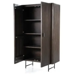 Wandkasten-Eleonora wandkast Remi 2-drs. bruin - 45x96x58 cm