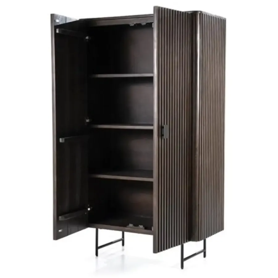 Wandkasten-Eleonora wandkast Remi 2-drs. bruin - 45x96x58 cm