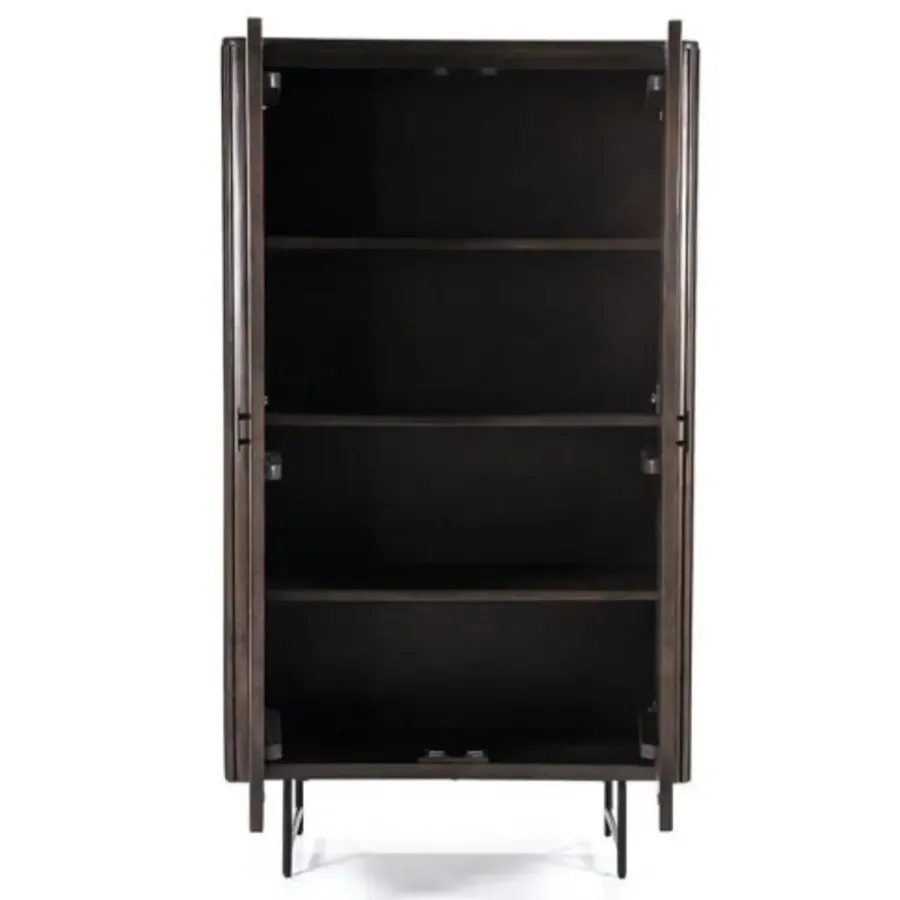 Wandkasten-Eleonora wandkast Remi 2-drs. bruin - 45x96x58 cm
